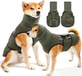 Pet Products Dog Anxiety Vest and Coat, Vet Visits and Separation - Keep Pet Calm, Dog Jacket for Thunder, Fireworks, Anti Anxiety Vest for Dogs and Cat Body and Ear, Green, L