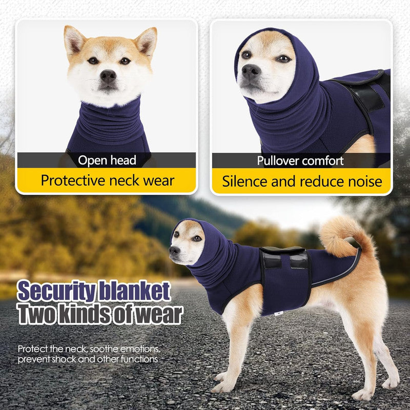 Pet Products Dog Anxiety Vest and Coat, Vet Visits and Separation - Keep Pet Calm, Dog Jacket for Thunder, Fireworks, Anti Anxiety Vest for Dogs and Cat Body and Ear, Green, XXL