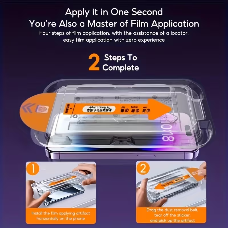 iPhone 15 Pro - 5 packs of high-definition protective film cases