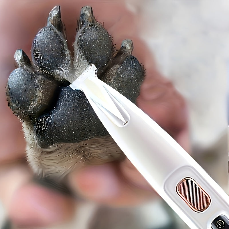 Pet electric clipper dog foot hair trimmer cat foot hair trimmer dog LED light clipper hair trimmer electric clipper h