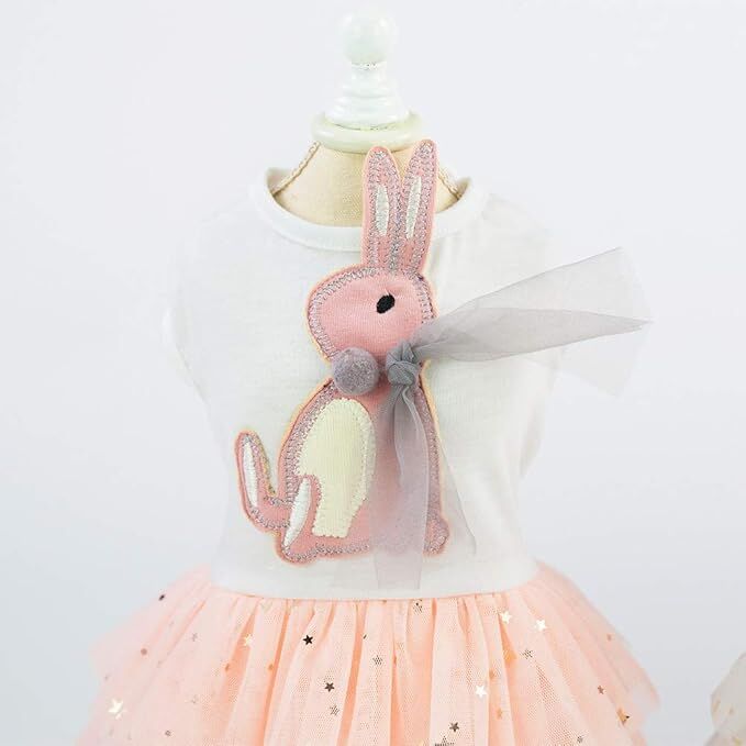 pet products Small Dog Dress Female Tiny Puppy Clothes Girl Tutu for Dogs Dresses Harness Birthday Apparel（Chest circumference37cm, back length25cm, neck circumference26cm）