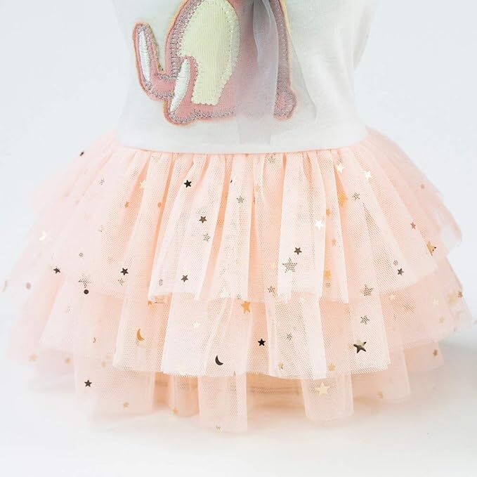 pet products Small Dog Dress Female Tiny Puppy Clothes Girl Tutu for Dogs Dresses Harness Birthday Apparel（Chest circumference37cm, back length25cm, neck circumference26cm）