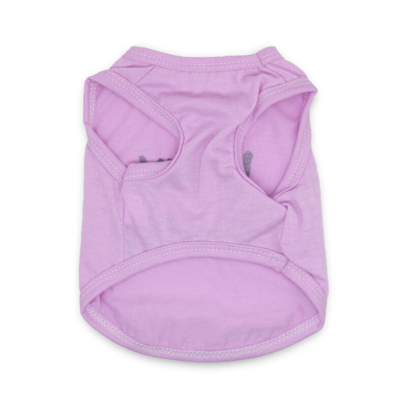 Pet products 4-Piece Pet Vest Set for Summer - Includes 4 Versatile Vests with I ❤️ my Mommy Message, Lightweight Breathable Fabric Perfect for Dogs and Cats in Warm Weather（S）