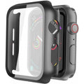 Compatible with Apple Watch 40mm Shockproof Case and 9H Tempered Glass 2-Pack Rose Gold