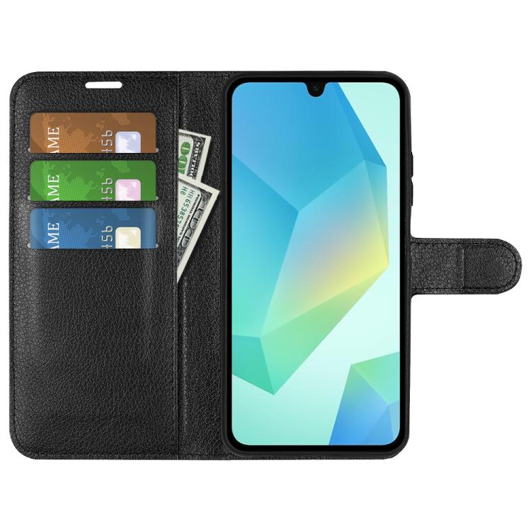 Compatible with Samsung Galaxy A17 5G Case Black Horizontal Flip Stand Cover
