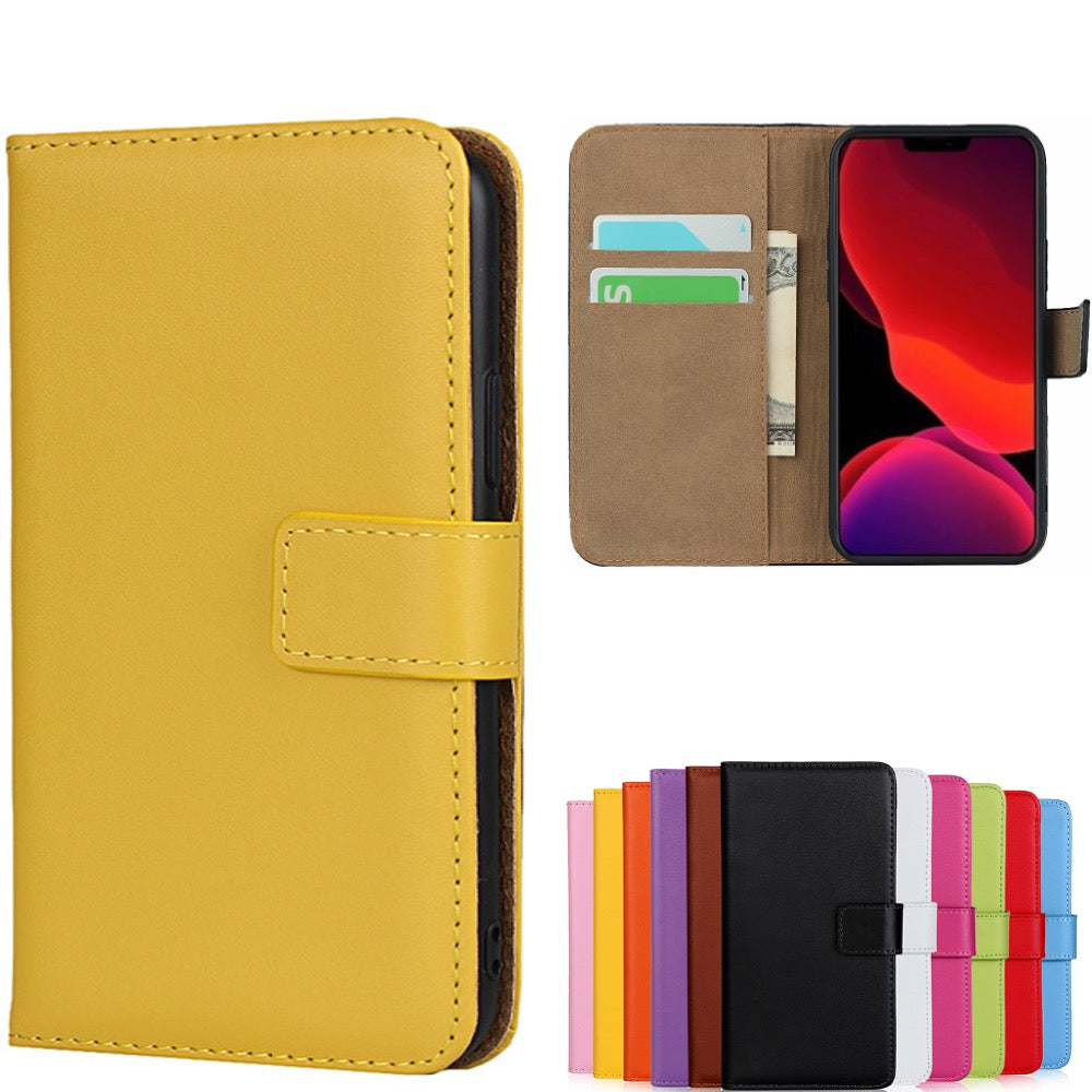 Compatible with Apple iPhone 13 Wallet Case Yellow, iPhone 13 Max