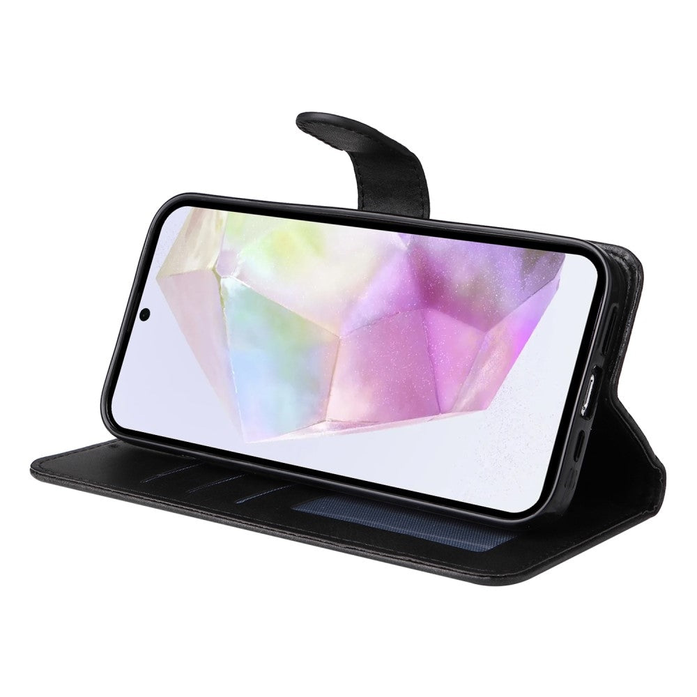 Compatible with Samsung A56 5G Wallet Case, PU Leather, Samsung, Black