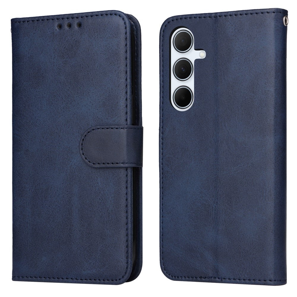 Compatible with Samsung A56 5G PU Leather Wallet Case Blue