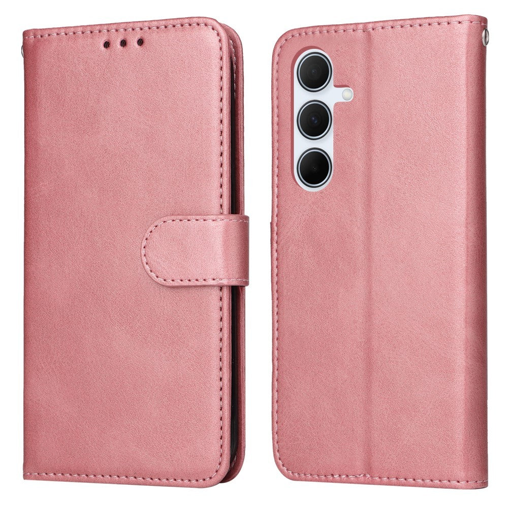 Compatible with Samsung A56 5G Compatible PU Leather Wallet Case Pink
