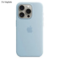 iPhone 15 Pro Case Compatible with MagSafe Liquid Silicone Back Cover Perfect Baby Blue