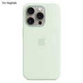 iPhone 15 Pro Case Liquid Silicone with MagSafe Compatible with iPhone Induction Popover Perfect Mint Green MGF