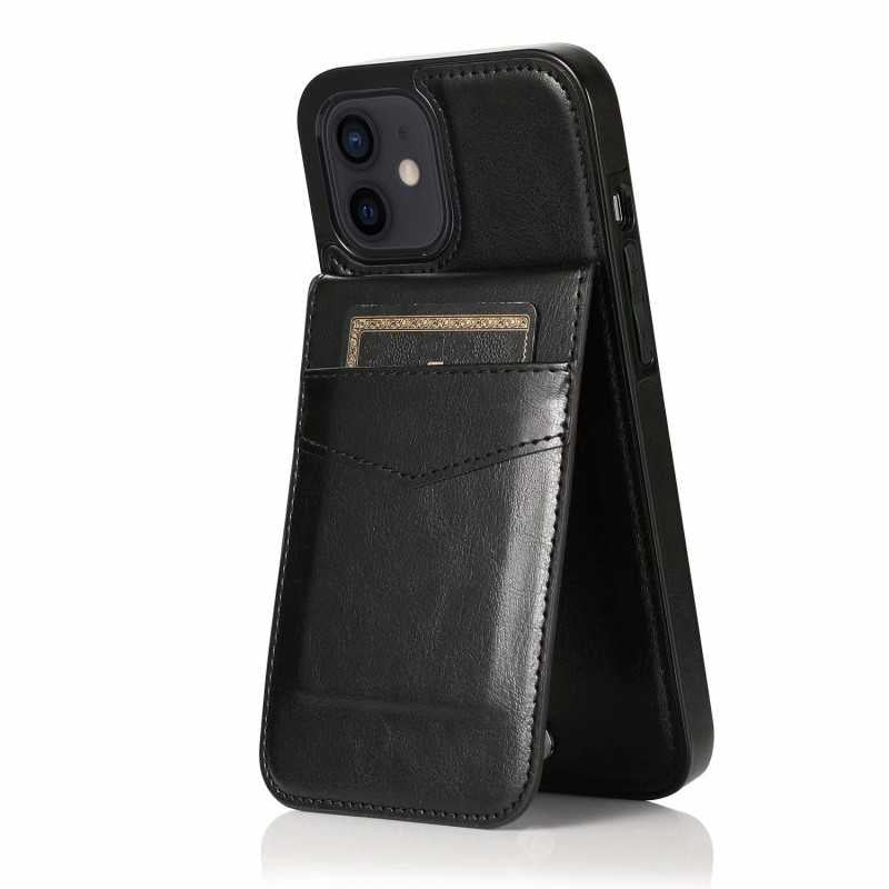 iPhone 13 Case with Card Holder Retro V3 6CK Black