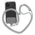 Universal Cell Phone Lanyard,Crossbody Lanyard with Adjustable Nylon Neck Strap for Most Mobile Phone, Black Grey