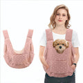 Pet Chest Carrier Front-Facing Backpack Small Dog Cat Breathable Carrier Hands-Free Sling（pink)