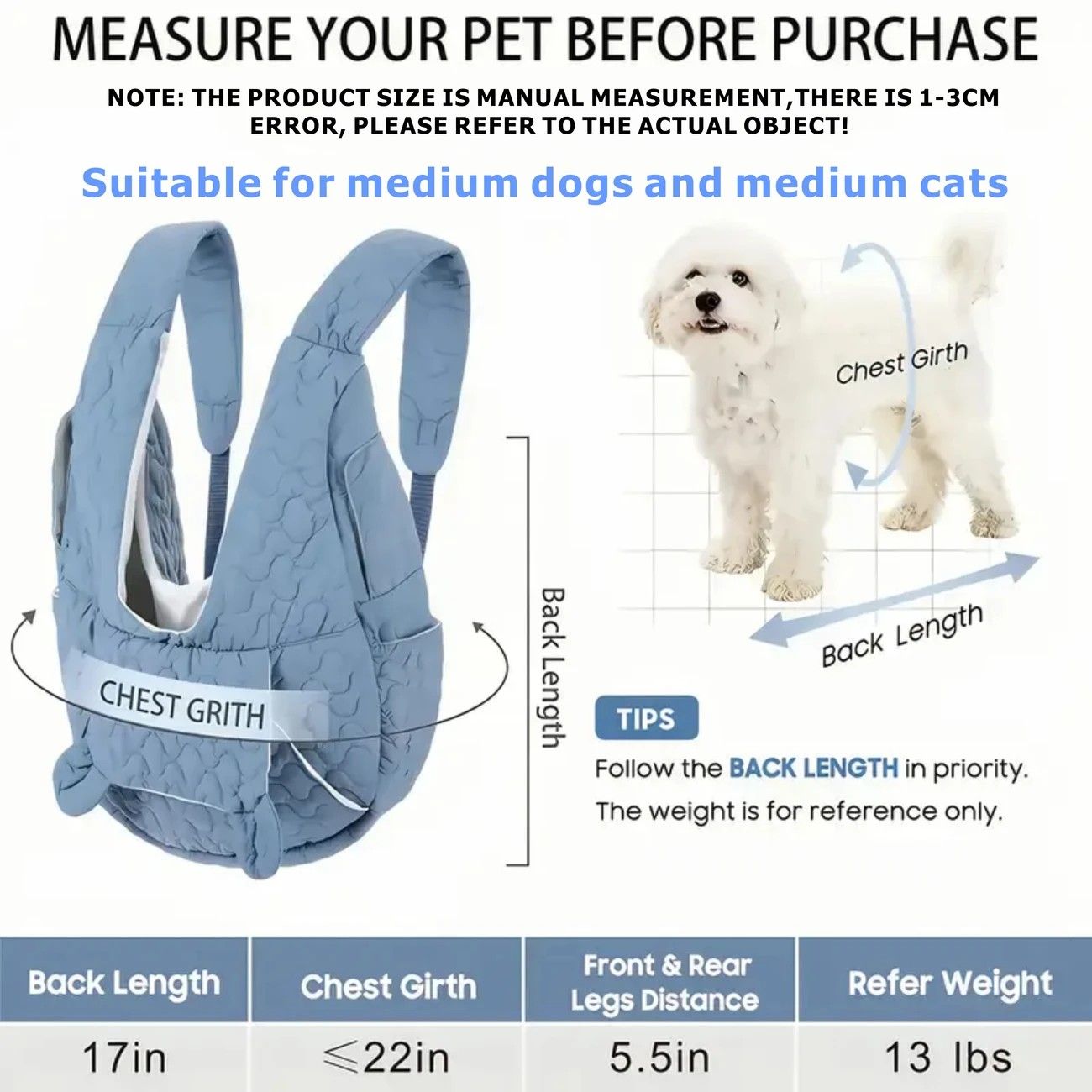 Pet Chest Carrier Front-Facing Backpack Small Dog Cat Breathable Carrier Hands-Free Sling(khaki)