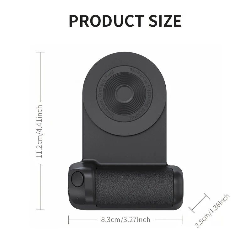 Magnetic Phone Photography Grip | Compatible with iPhone & Android, 360° Fill Light with Bluetooth Remote, Ideal for Live Streaming & Vlogging