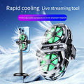 Semiconductor Cooling Fan Back Clip, Instant 3-Second Cooling, Large Area Heat Dissipation, Compatible with All Phone Models, Unobstructed Camera View for Live Streaming & Gaming.（Digital display model）