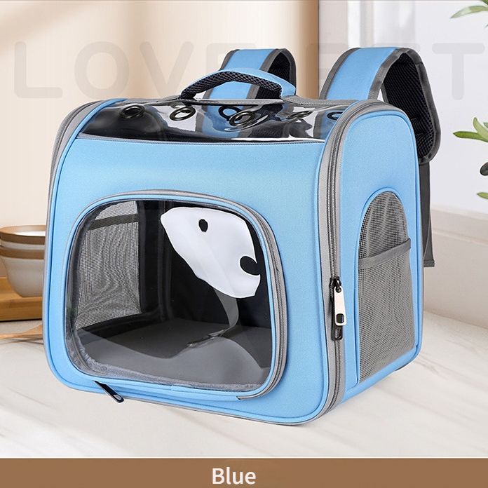 Pet Backpack Portable Transparent Foldable Comfort Design Hands-Free Travel for Cats Small Dogs(YELLOW)