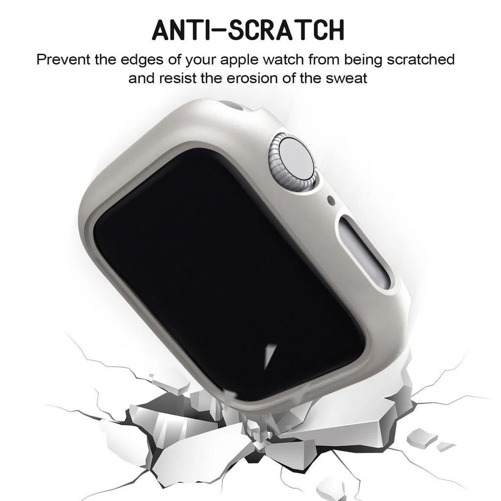 3pcs Hard PC Case for Apple Watch 45mm 41mm 38mm 42mm 40mm 44mm Matte Bumper Case Frame for iWatch SE 9 8 7 6 5 4 3 2 3pcs 42MM Series 3 2 1