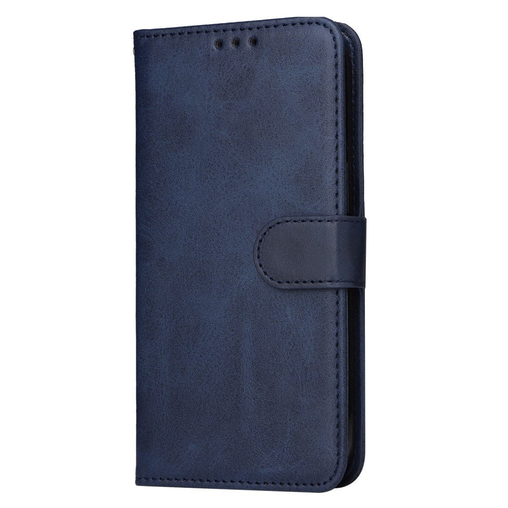 SKALO Samsung A55 5G PU Leather Wallet Case - Multiple Colors Blue