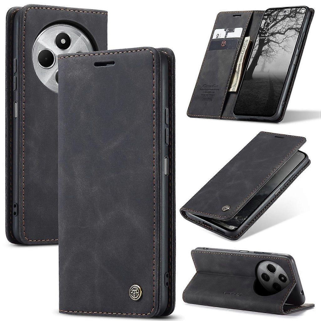For Xiaomi Redmi 14C 4G Case CASEME 013 Series Card Holder Stand Leather Phone Case Multicolor Multicolor Multicolor Style B