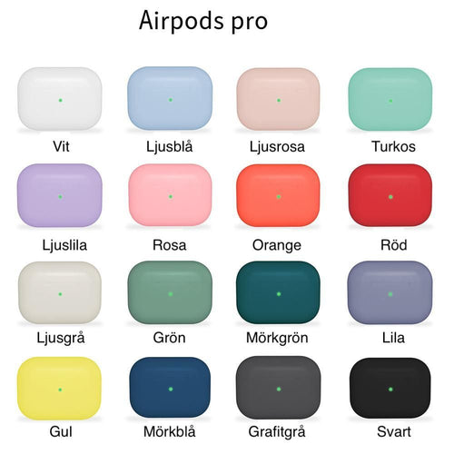 AirPods Pro Silicone Case Green, Multiple Colors - Compatible with Apple