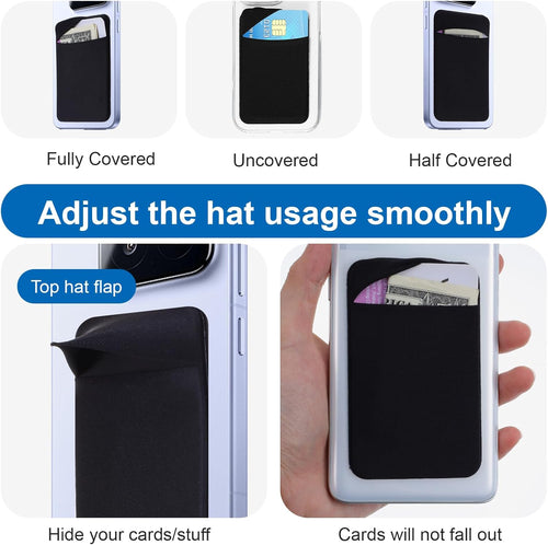 3PCS Wallet Key Holder, Slim Card Holder Minimalist Wallet for Men-Small Card Key Holders Slim Cards Holders of Phone Back