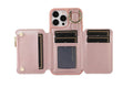 PU Leather Phone Case Wallet Purse for iPhone 14 Series -Rose Gold /iPhone 14