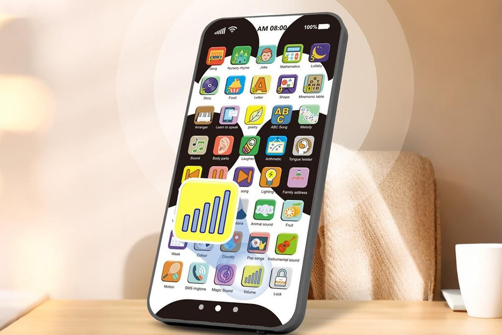 Learning Phone Toy with Over 10000 Educational Contents Touch Screen Early Education Gift for 3 year old+ - Panda