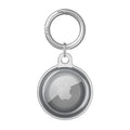 For Apple AirTag Case Clear TPU Protective Cover with Key Ring Black