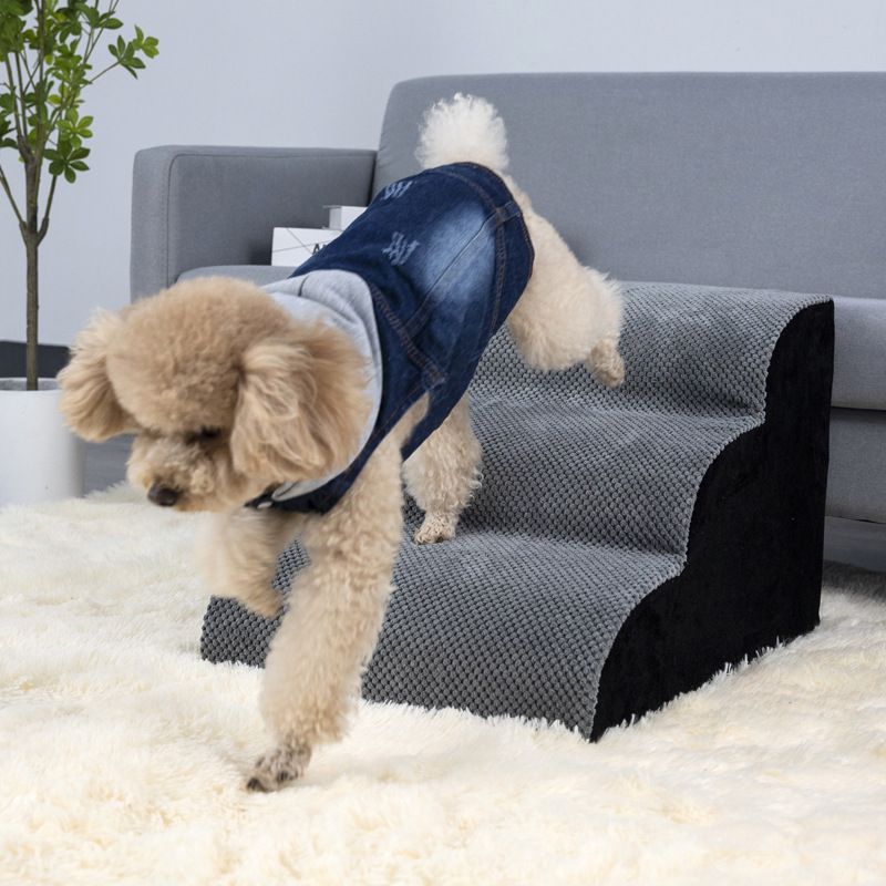 Detachable Washable Non Slip Pet Stairs Ramp Dog Bed Climbing Ladder