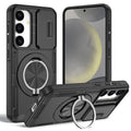 2-in-1 Magnetic Sliding Lens Case, Black for Samsung S24