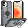 2-in-1 Magnetic Sliding Lens Case, Grey for iPhone 12