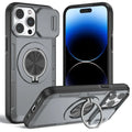 2-in-1 Magnetic Sliding Lens Case, Grey for iPhone 14 Pro Max