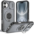 2-in-1 Magnetic Sliding Lens Case, Grey for iPhone 16