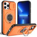 2-in-1 Magnetic Sliding Lens Case, Orange for iPhone 13 Pro Max