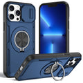 2-in-1 Magnetic Sliding Lens Case, Blue for iPhone 13