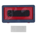 Shower Phone Tablet Holder Waterproof Touch Screen Wall Mount Storage Box Shower Case for Home BathroomBlue Phone Case (with 1 Sticker)