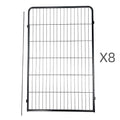 YES4PETS 8 Panel 120 cm Heavy Duty Pet Dog Cat Rabbit Exercise Extension Playpen Puppy Rabbit Fence
