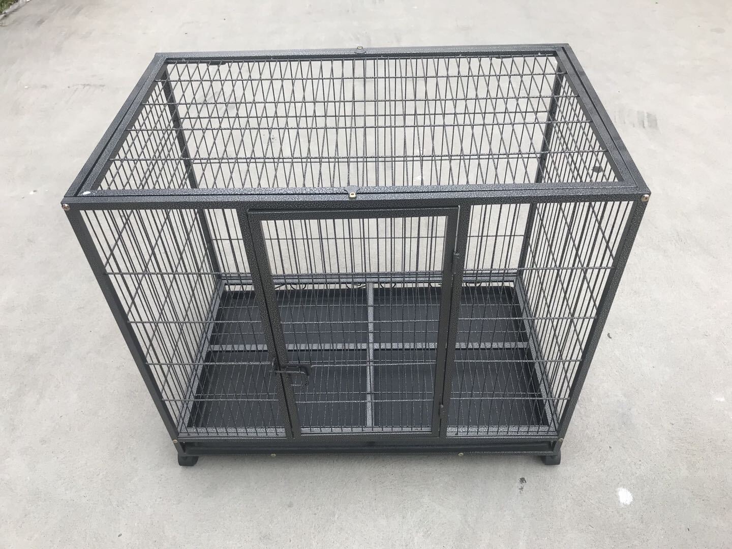 YES4PETS Medium Pet Dog Cat Bird Parrot Cage Metal Rabbit Crate Carrier Kennel Wheel & Tray