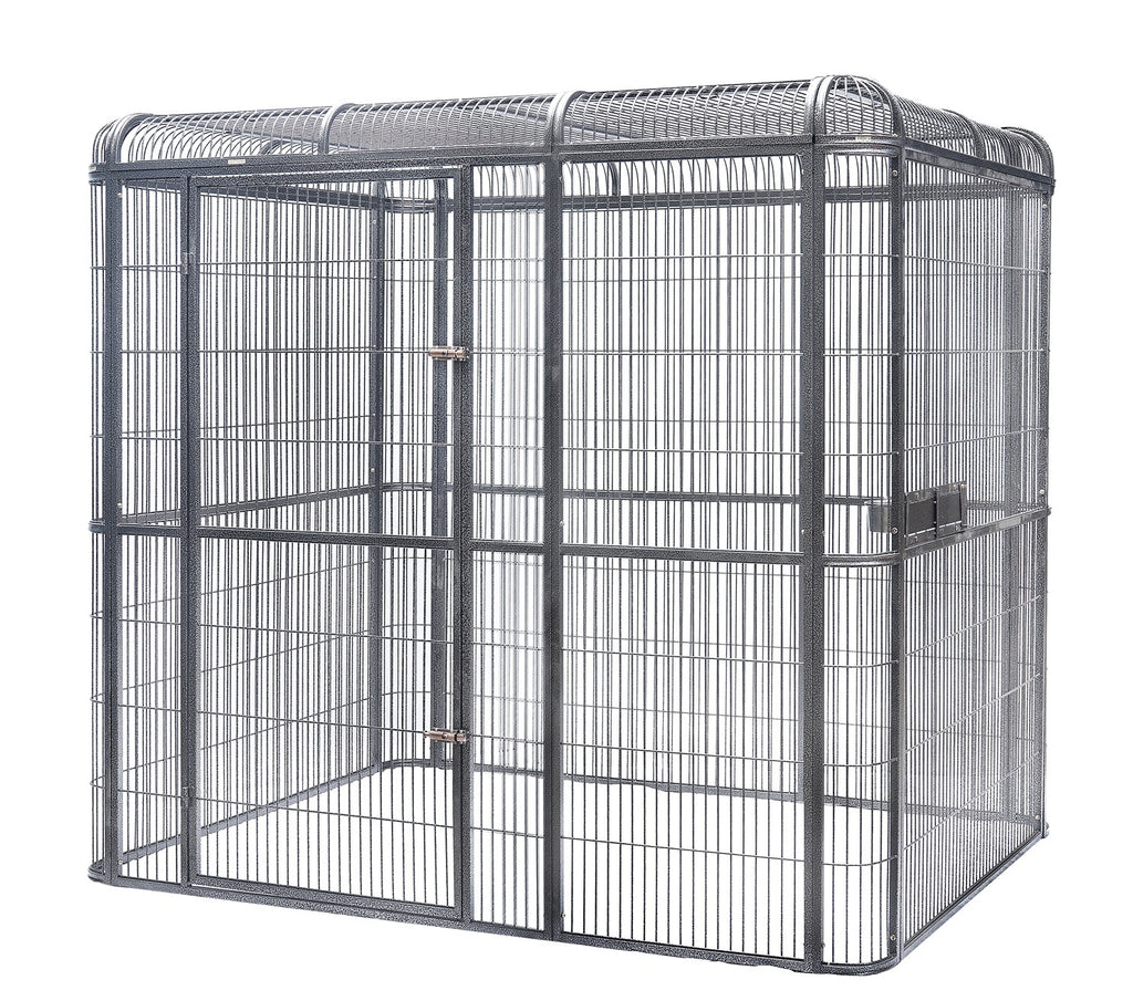 YES4PETS XXXXL Walk-in Bird Cat Dog Chicken Rabbit Cage Pet Parrot Aviary  Perch 219x158x203cm With Green Cover