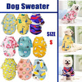S Size Cute Pet Dog Warm Jumper Sweater Clothes Cat Knitwear Knitted Coats Winter - Purple Camouflage
