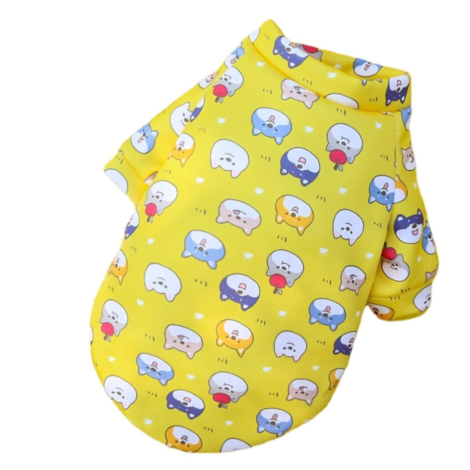 M Size Cute Pet Dog Warm Jumper Sweater Clothes Cat Knitwear Knitted Coats Winter - Pink Lion