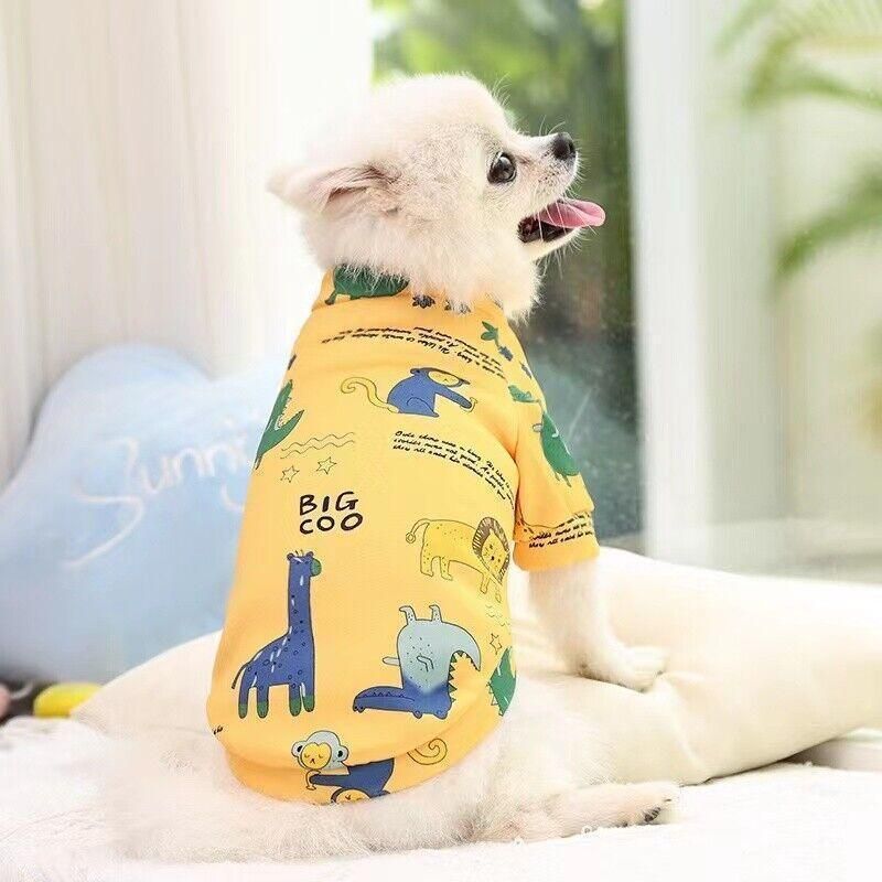 L Size Cute Pet Dog Warm Jumper Sweater Clothes Puppy Cat Knitwear Knitted Coats Winter - Yellow Duck