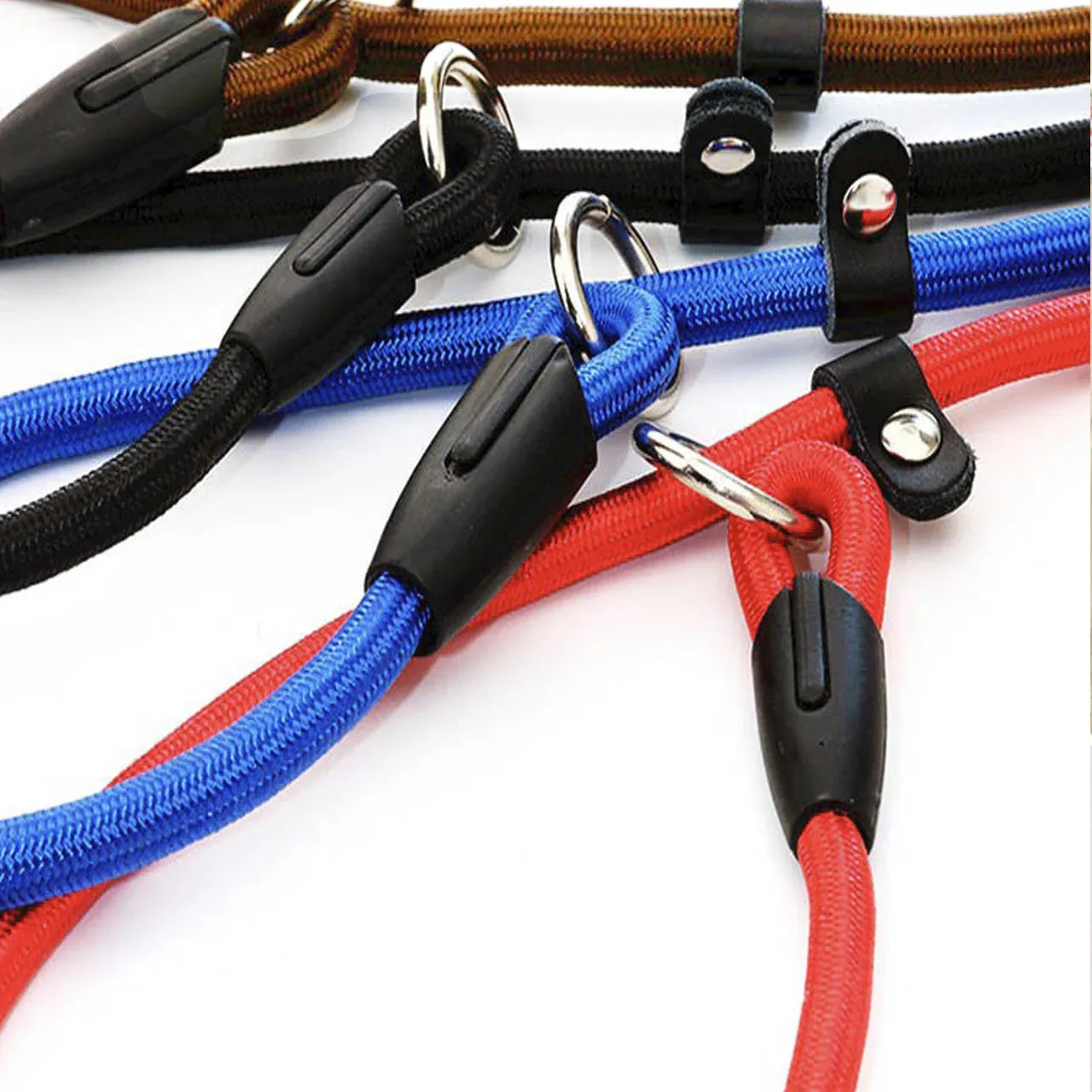 Dog Training Correction Leash Lead Cesar Puppy Pets Millan Slip Nylon Rope 10*140mm - Blue