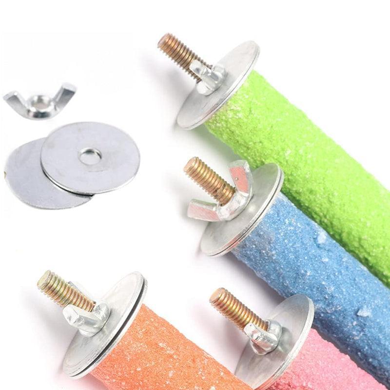5 Sizes Colorful Pet Bird Cage Perches Stand Platform Chew Toy For Parrot Bites - 30CM