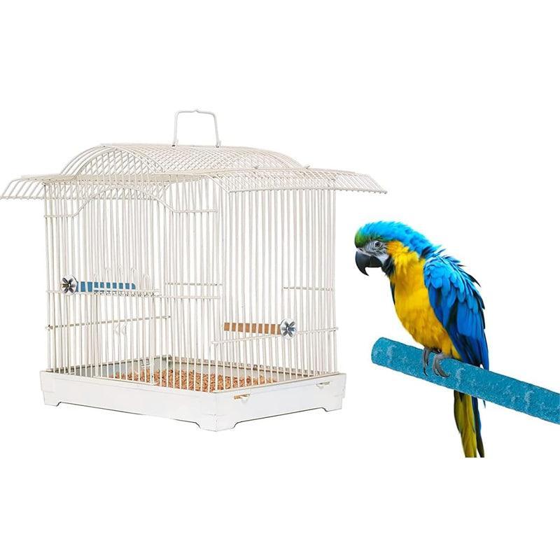 5 Sizes Colorful Pet Bird Cage Perches Stand Platform Chew Toy For Parrot Bites - 30CM