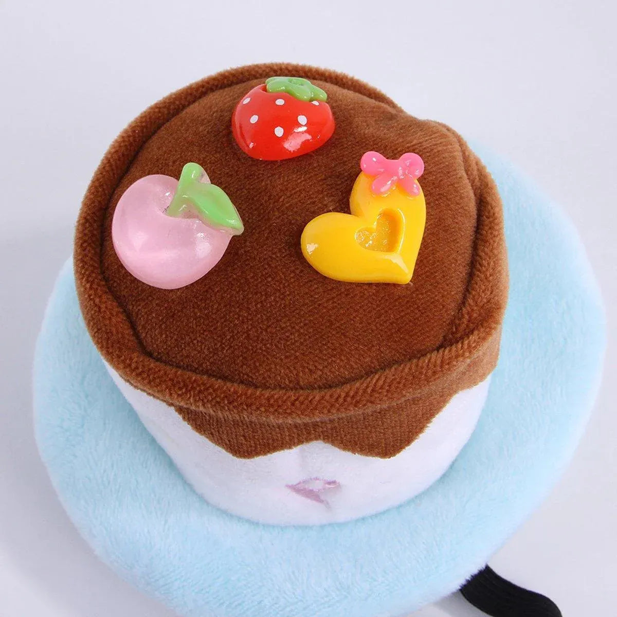 Pet Birthday Cake Hat and Triangle Towel combination Fun Party Dress Up for Pets - Pink