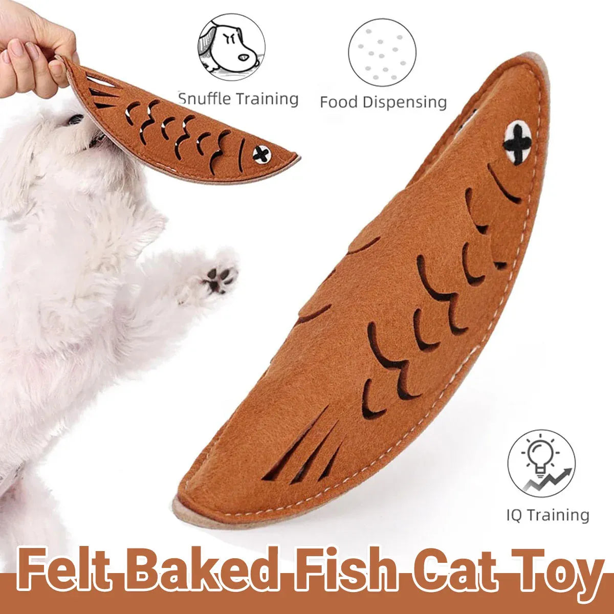 Cat Interactive Toy Food Dispenser Hide And Seek Puzzle Pet Toy Training Fun