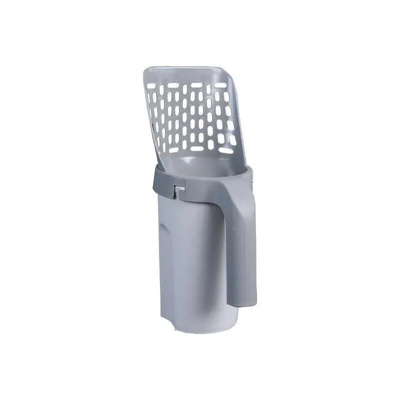 Cat Litter Scoop Integrated Detachable Shovel Holder Poop Pet Sifter Cleaning - 2 Roll Garbage Bags